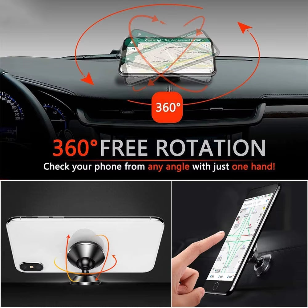 Magnetic Car Phone Holder Magnet Mount Bracket Stick on Car Dashboard Wall Mobile Cell Support in Car for Iphone Samsung Xiaomi