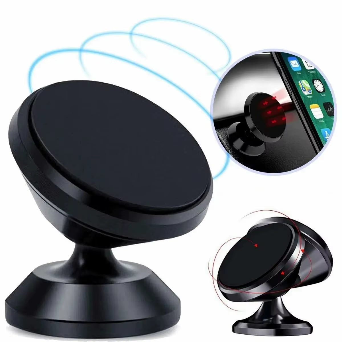 Magnetic Car Phone Holder Magnet Mount Bracket Stick on Car Dashboard Wall Mobile Cell Support in Car for Iphone Samsung Xiaomi